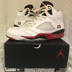 Jordan Fire Red 5, Size 10, OG BOX